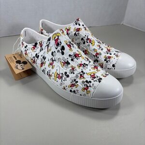 Native x Disney Jefferson Print Mickey Mouse Slip On Sneakers Comfort Shoes M11